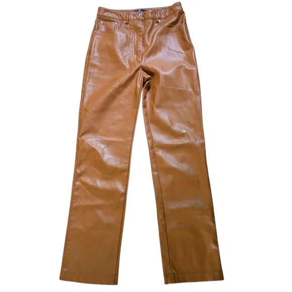 7 For All Mankind Vegan Leather Pants - Picture 3 of 8